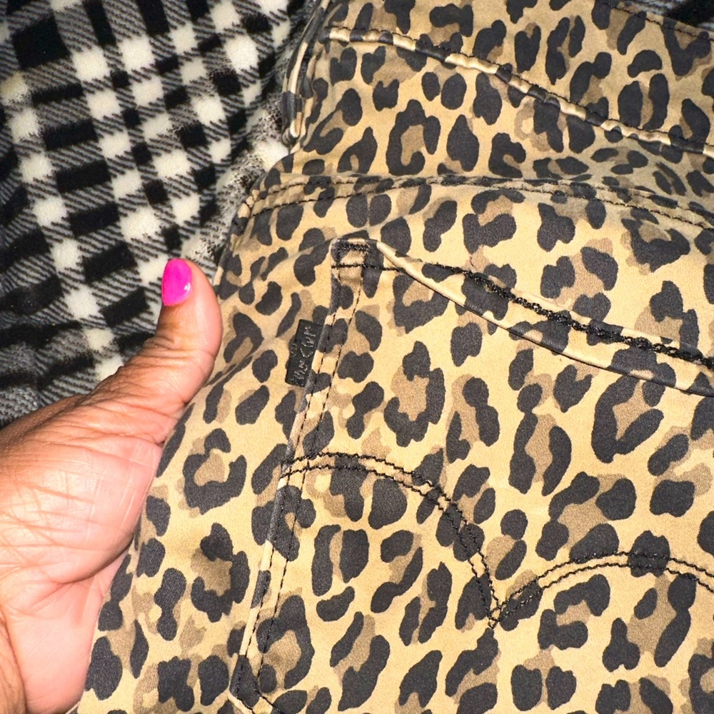 Safari print Levi jeans.  Very good condition.